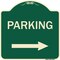 Signmission Parking Right Arrow Heavy-Gauge Aluminum Architectural Sign, 18" x 18", G-1818-23364 A-DES-G-1818-23364 - alternate 1